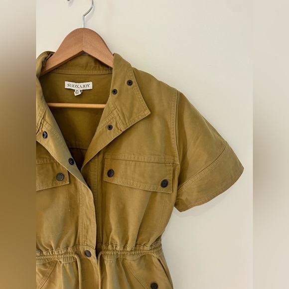 Shona Joy NERUDA UTILITY BOILER SUIT WHEAT Khaki Combat Utility Jumpsuit - Picture 11 of 16